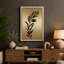 Single Stem in Gold Botanical 1 Piece Wrapped Canvas Wall Art-927515021-927515027