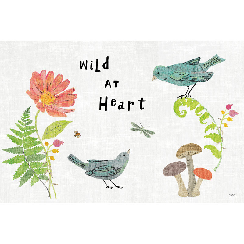 Wild Wings I by Sue Schlabach - Painting Print, 61cm H x 91cm W, Black Floater Framed