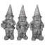 Statues d'extérieur gnomes de jardin gris