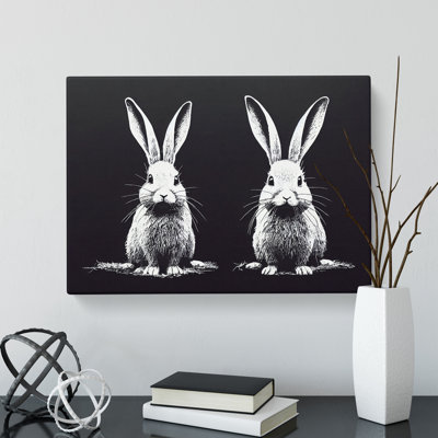 Two Rabbits Vol.2 - Wrapped Canvas