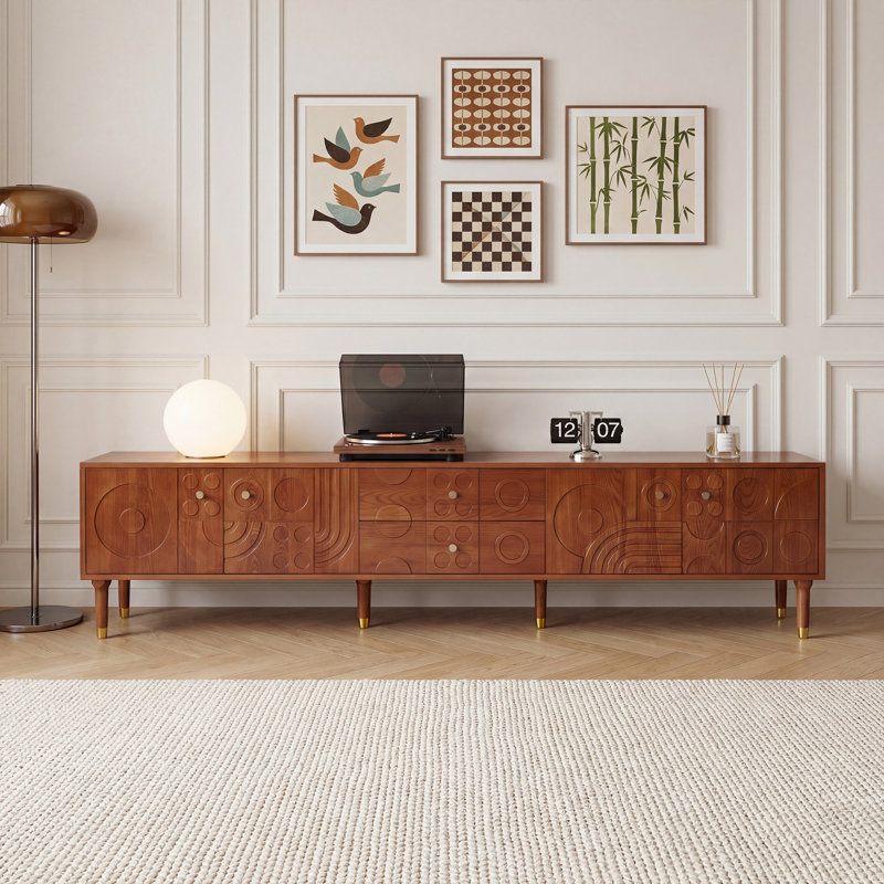 Meuble télé 94,5 pouces Mid-Century Modern