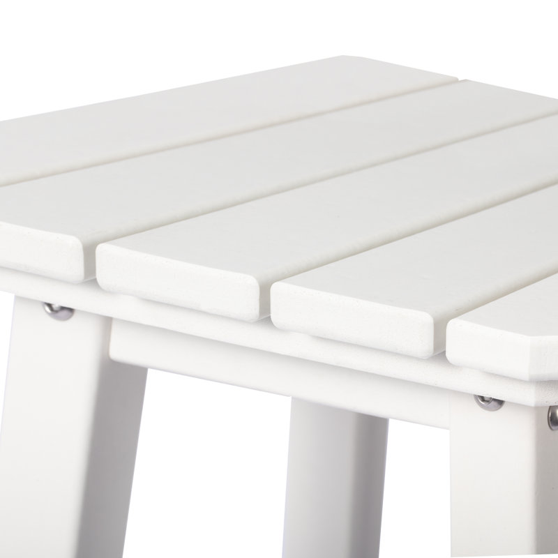 Laguna 24" Square Counter Stool, White