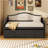 Twin Daybed With Trundle, Twin Size Daybed With 2 Storage Drawers, Wooden Sofa Bed With Upholstered Button Tufted Backrest For Living Room, Bedroom, Guest Room,Black-464570238