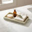 Plateau vert en mélange de marbre vert