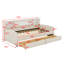 Lit plateforme tapissier avec rangement et tiroirs-860769273