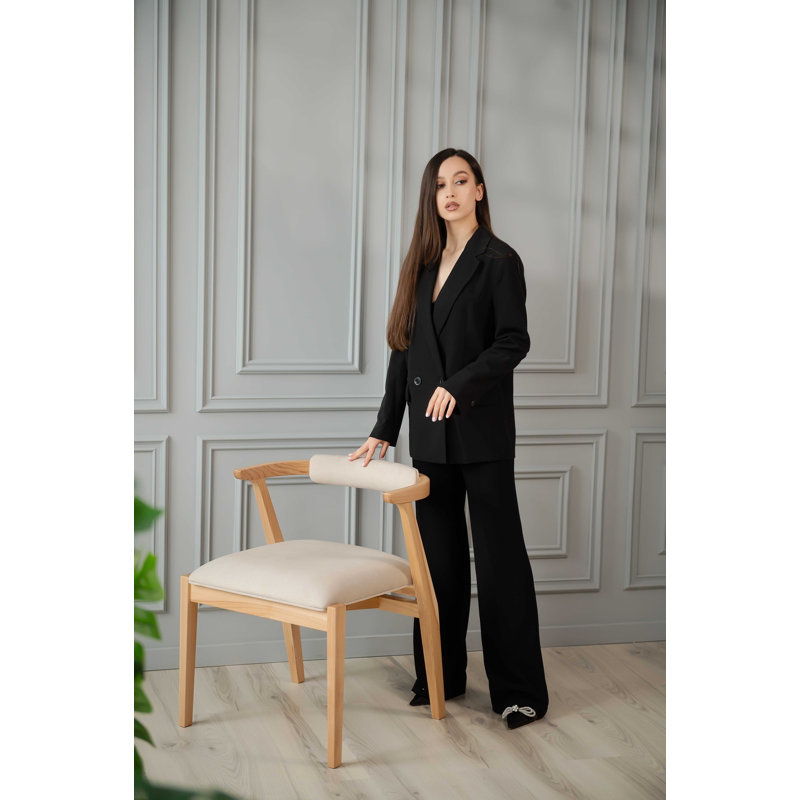 Ellis Dining Chair, Matte Ash, Beige