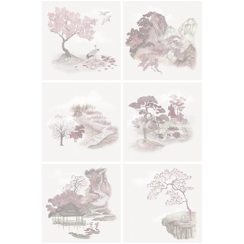 Tile Toile Metallic, Pink