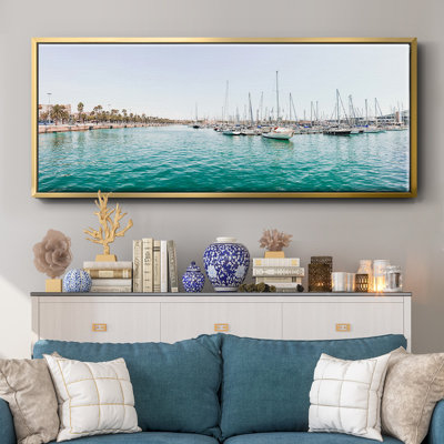 Marina de Barcelone - toile encadrée