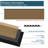  2pc x 94.5" x 24" 3D Acoustic/Sound proof Wood Slat Wall Panels,American Oak Sound Absorbing Panels for Ceiling and Wall(2 Piece/31.5 sq. ft.)-114244325-121847363