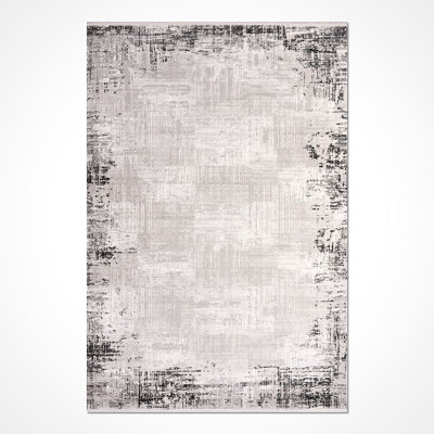 Tapis beige moderne lavable à la machine