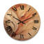Horloge murale en bois massif Mirdash-132842793