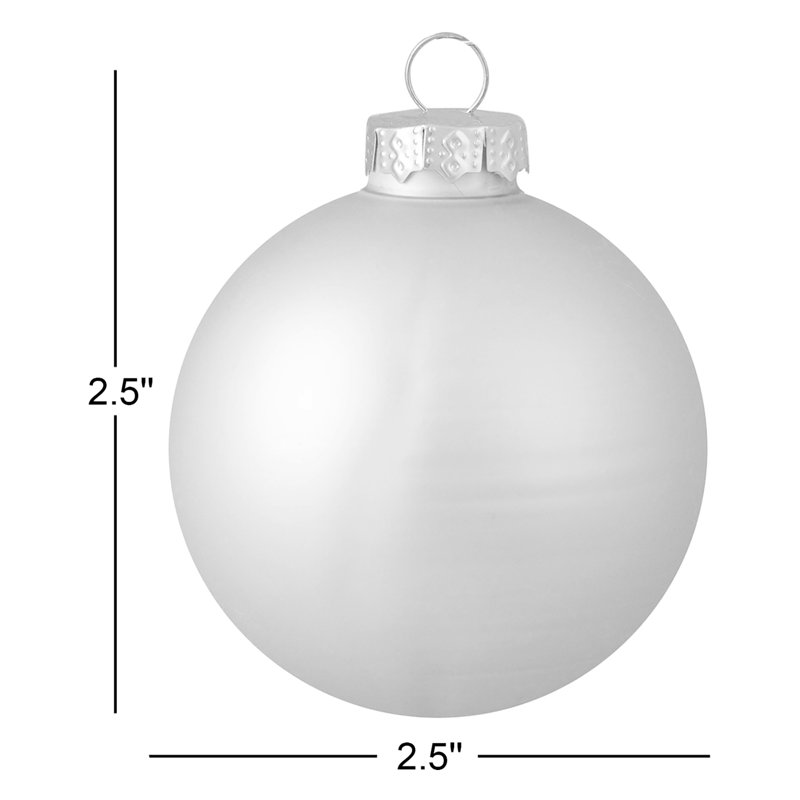 Ornement boule de Noël en verre, Mauve