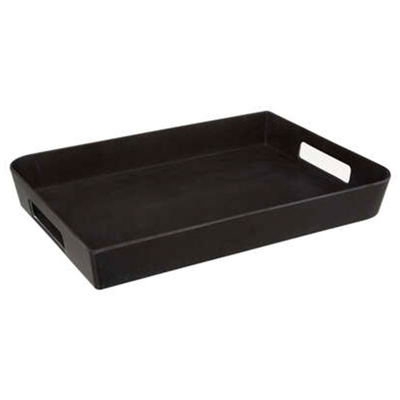 Evaeh Melamine Tray - Set of 2, Black