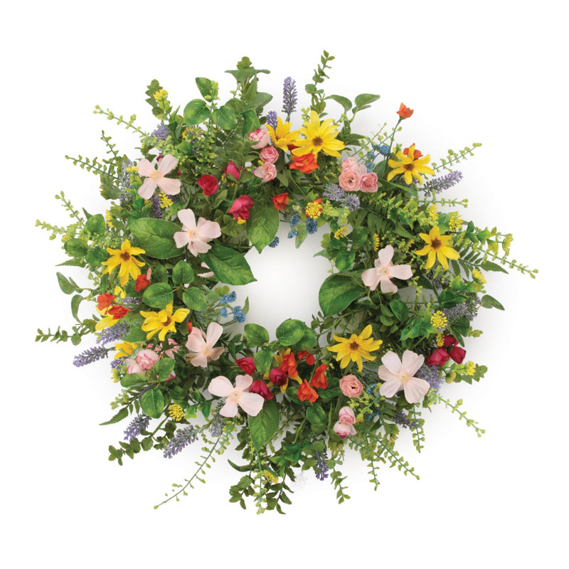 Couronne florale mixte 24 po