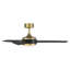 Ventilateur de plafond intelligent d'intérieur / extérieur 54 pouces 3 pales avec télécommande et ensemble d'éclairage à DEL à intensité variable inclus-55354968