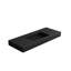 Meuble-lavabo à surface solide en résine de pierre noire matte - profondeur de produit 48,46 po, largeur 18,49 po, hauteur 4,23 po, poids de 63,24 lb, installation murale ou de comptoir, salle de bain aux lignes épurées