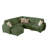 Upgraded Sectional Sofa With Storage, Charging, Convertible Feature And Easy Assembly-5 Seats & 1 Ottoman-Green-1071468374-1059389651