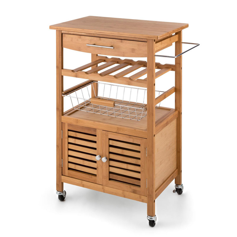 Solid Wood Kitchen Cart