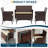 4-Person Wicker Outdoor Patio Conversation Set with Cushions and Coffee Table-1027488005
