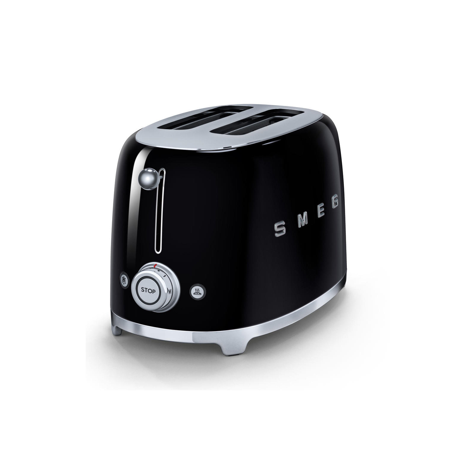 SMEG 50's Retro Style 2 Slice Toaster, Black