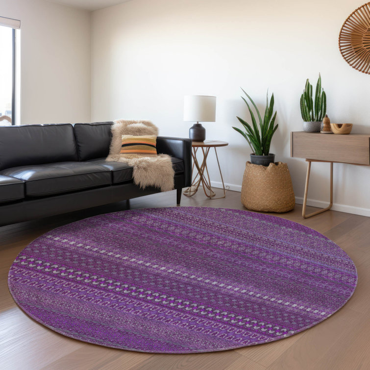 Premium Machine Washable Cerrito AMF527 Eggplant