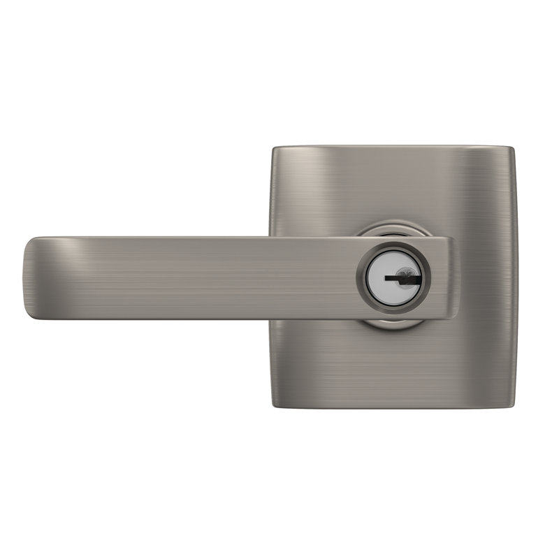 Ensemble de levier d’entrée complet avec verrou, Nickel satiné