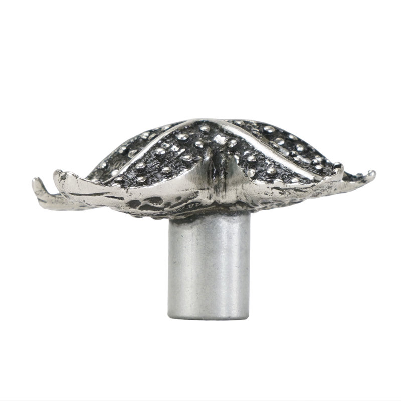 Tropical pineapple knob in Antique Brass, Silver