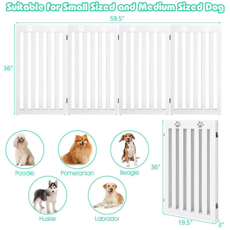Barrière autoportante Tucker Murphy Pet ™, Blanc