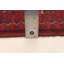 Tapis rouge en laine noué à la main de conception unique 5 pi x 6 pi 4 po Monir