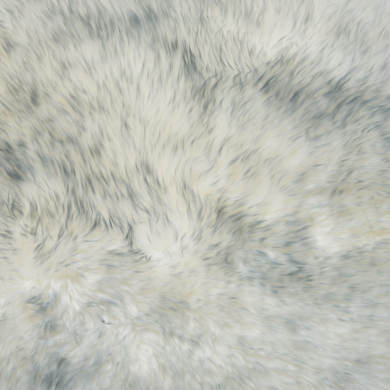 Solid Colour Sheepskin Shag 110cm X 180cm Area Rug