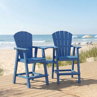 Chaises Adirondack de 26 po pour 2 personnes avec table pour 2 personnes