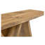 Console de 43,4 pouces de style Mid-Century avec pieds en forme de V et finition en bois naturel