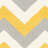 Rodgers Hand Woven Flat Weave Wool/Cotton Chevron Rug in Ivory/Gold/Gray-737376128