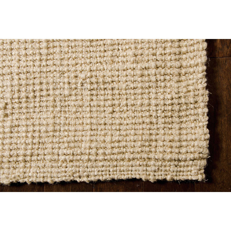 Tapis décoratif de mangrove en jute noué à la main cosse, Rectangle 5 pi 3 po x 7 pi 5 po