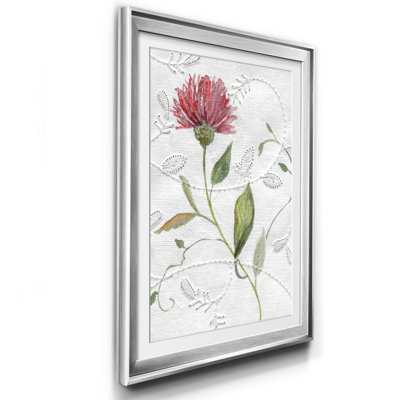 Botanical Emb broderie I - Cadre photo, reproduction d'art sur papier