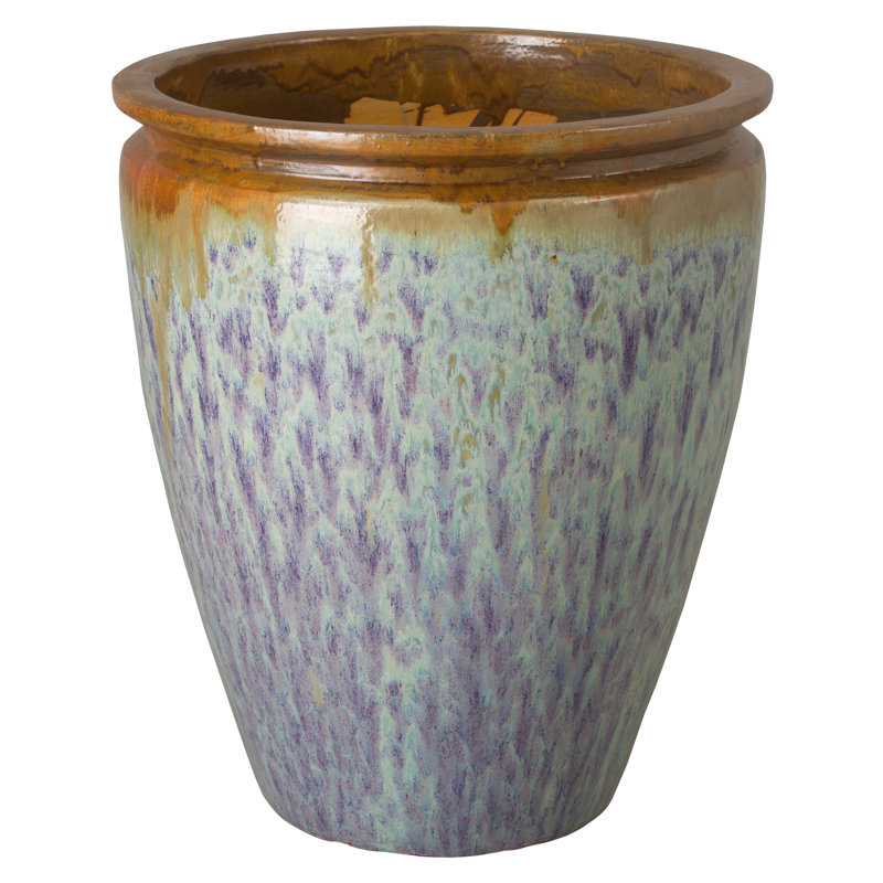 Pot à fleurs en céramique Ambarvale, H 31,5 po x l 27 po x P 27 po
