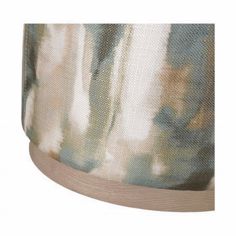 Repose-pieds ovale rembourré en tissu