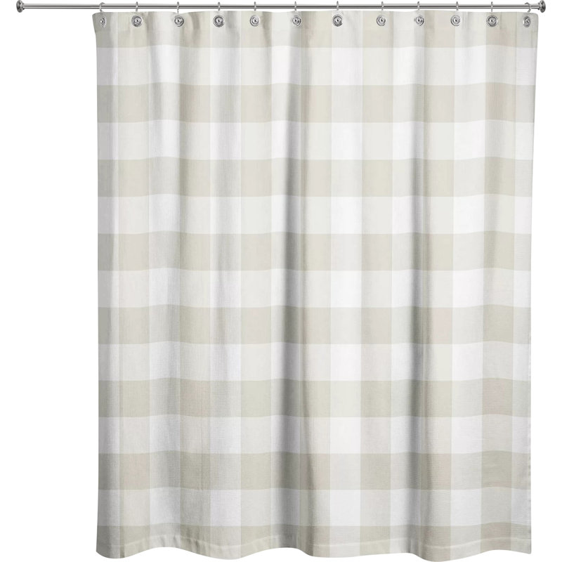 Rideau de douche simple Lyon, Brun clair