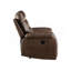 Ensemble de salon inclinable 3 pièces en cuir brun Aashi GEL Match