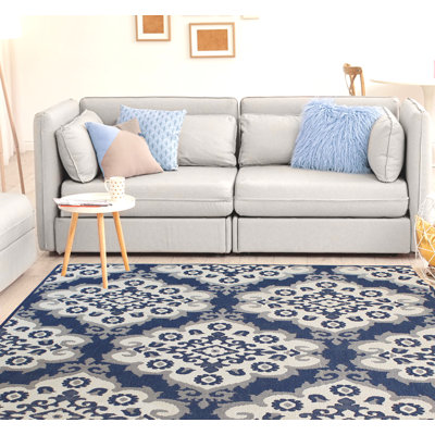 Aitkin Patchwork and Checkered Indoor / Outdoor Rug
