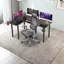 L-Shaped Metal Base Writing Desk