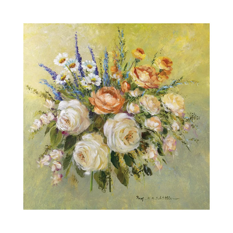 Traditional Bouquet III by Katharina Schöttler - Wrapped Canvas Print, 93.98 cm H x 93.98 cm W x 3.175 cm D