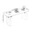 Bureau debout noir en bois manufacturé-2016140395