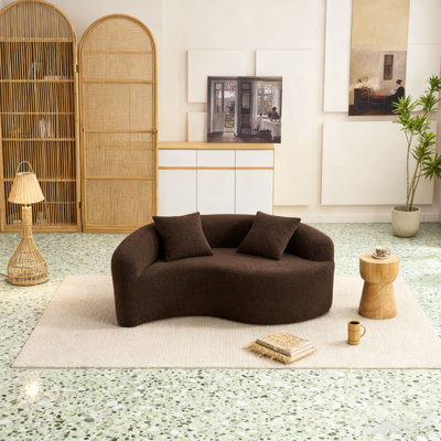 Canapé modulaire courbé en chenille