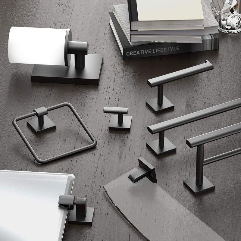 Elevate Wall Mounted Robe Hook, Matte Black