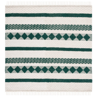 Natura Hand Woven Wool Geometric Rug