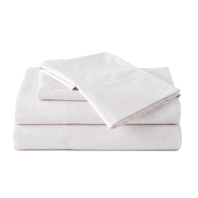 Southern Tide Calico Scallop Sheet Set, Queen Sheet Set with Fitted Sheet, 2 Pillowcase