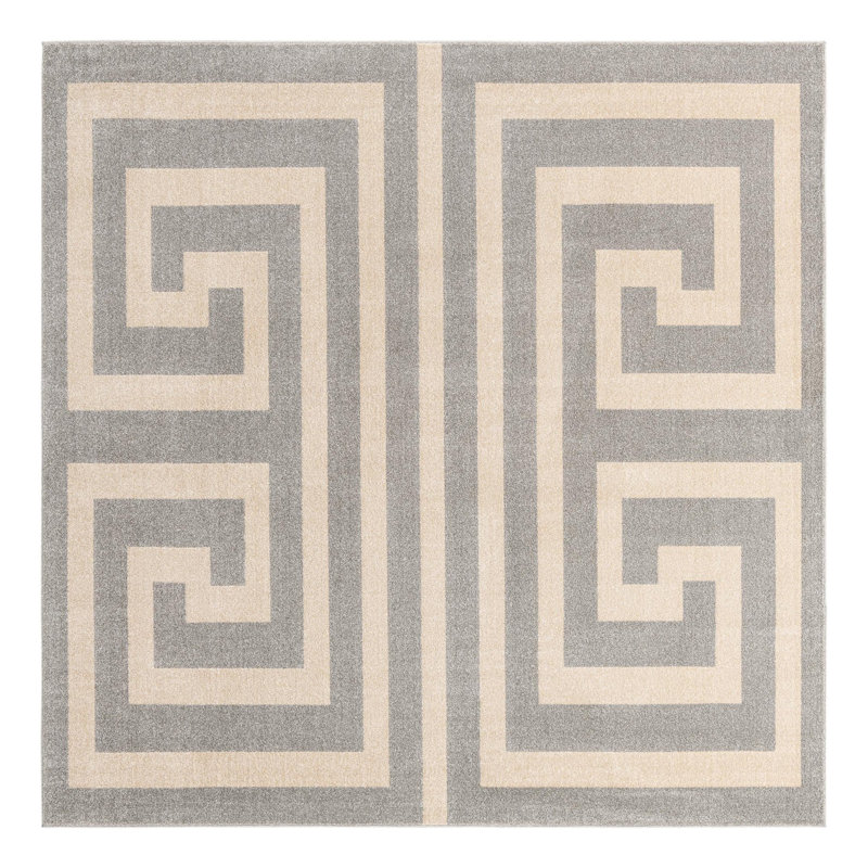 Geometric Indoor Rug, Square 8' x 8'