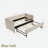 Diamond Grid Velvet Daybed With Usb Charging, Side Pocket And Trundle-120018404