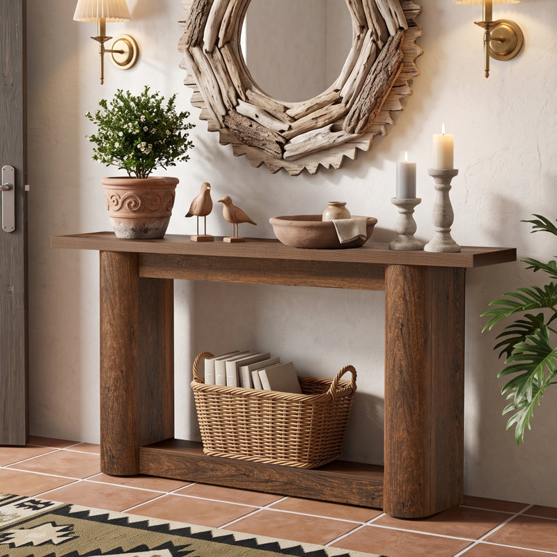 62.99 " W Console Table, Rétro